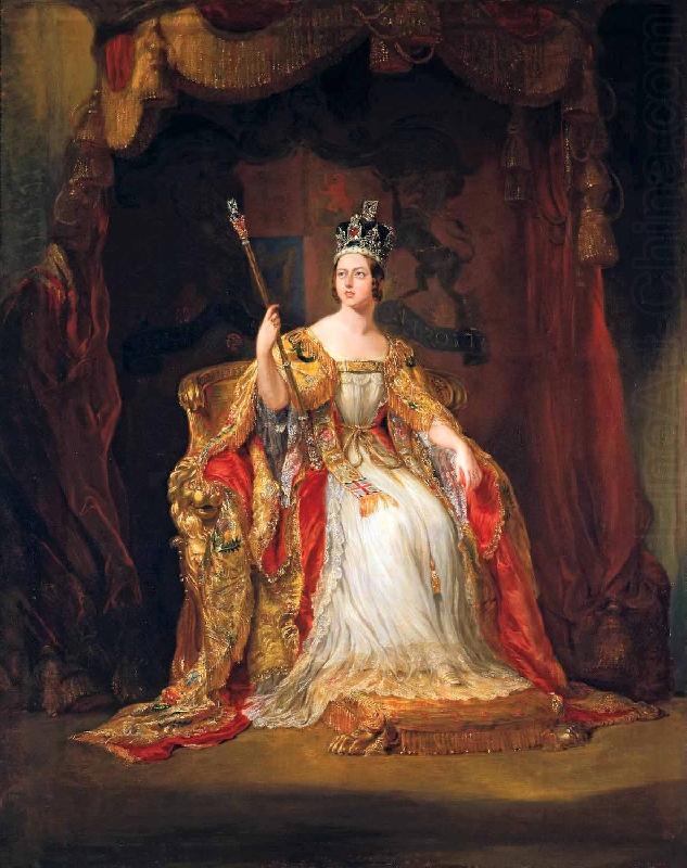 Coronation portrait of Queen Victoria, George Hayter